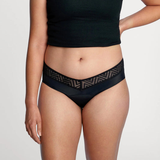 Leakproof laced comfort brief